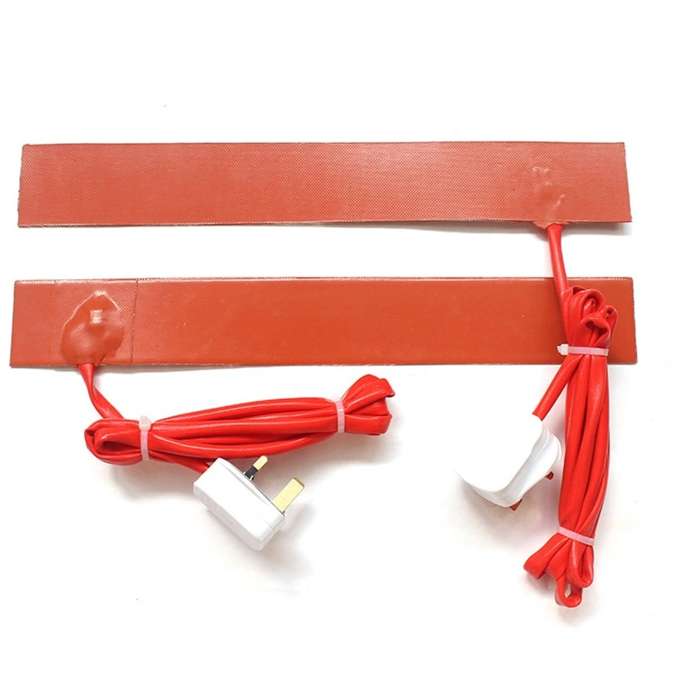100degrees Insulated Flexible 12v Silicone Rubber Heater Pad